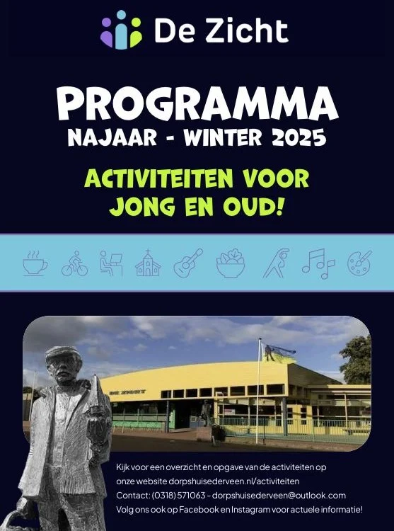 Met alle energie weer aan de slag. Heb je ons programmaboekje al in de bus? Zo niet, dan komt hij eraan. Met superveel leuke activiteiten voor in het najaar en de winter. Lees het rustig door en opgeven kan via de website. Je kunt natuurlijk ook even mailen op dorpshuisederveen@outlook.com of binnenlopen. Zien we je binnenkort?www.dorpshuisederveen.nl#nieuwenergie #ederveen #deklomp #activiteiten #jongenoud